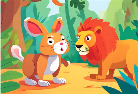 The Rabbit and the Lion: A Story That Explores Cleverness and Courage in 9th Century India!